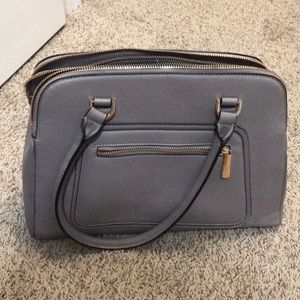 Taupe purse with Gold zipper